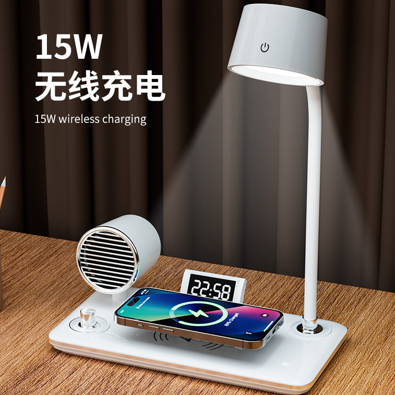 Intelligent Multifunctional Desk Lamp Student Children's Dormitory Study Eye Protection Lamp Bedroom Rechargeable Bedside Lamp Gift Wholesale