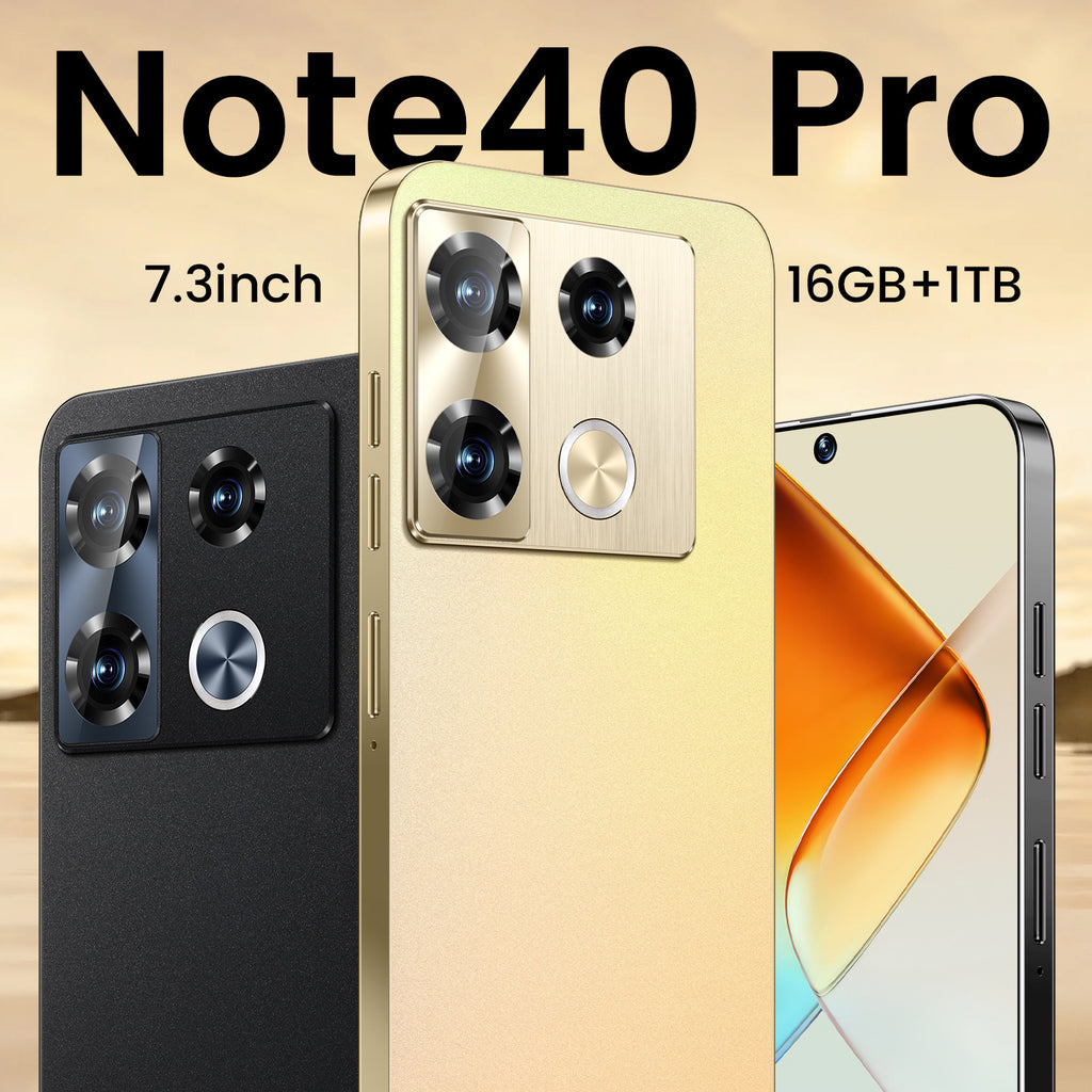 Popular Note40 Pro Smartphone16+1T Brand new Android phone7.3Inch Large Screen Wholesale
