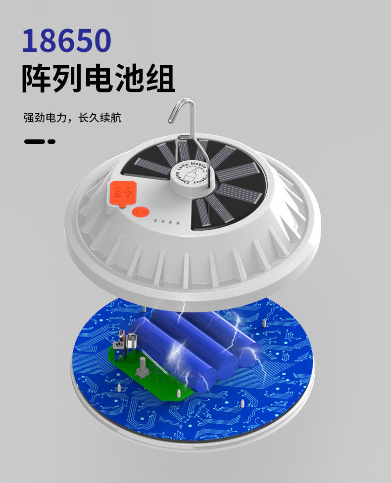 Special Ultra-Bright New Solar UFO Tent Light Outdoor Camping Light Night Market Stall Light Emergency Light