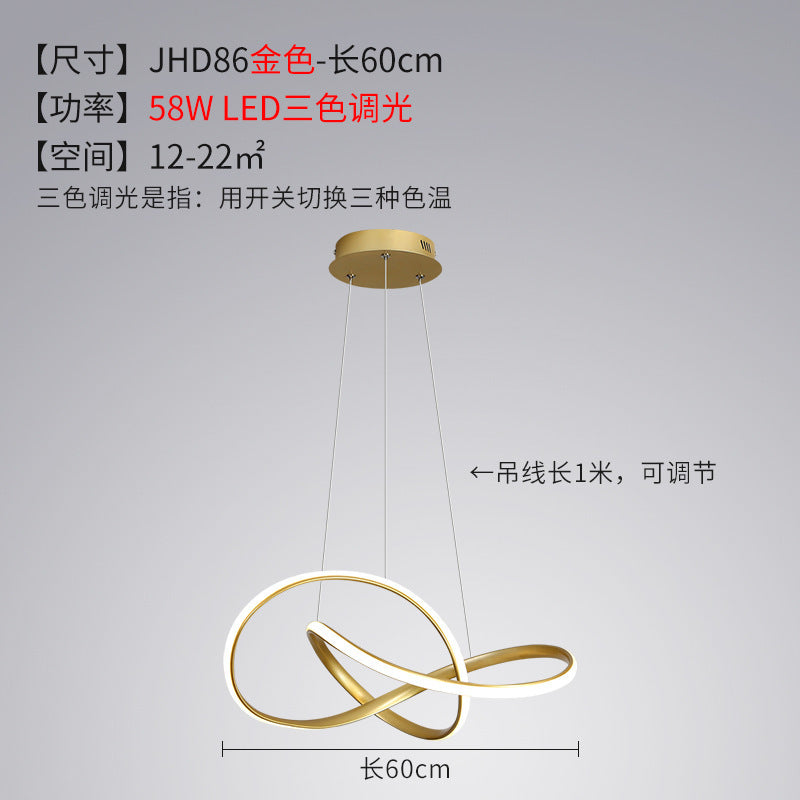 Bedroom Chandelier Internet Celebrity Bar Counter2025Modern Minimalist Dining Room Chandelier New Zhongshan Lighting for Dining Table