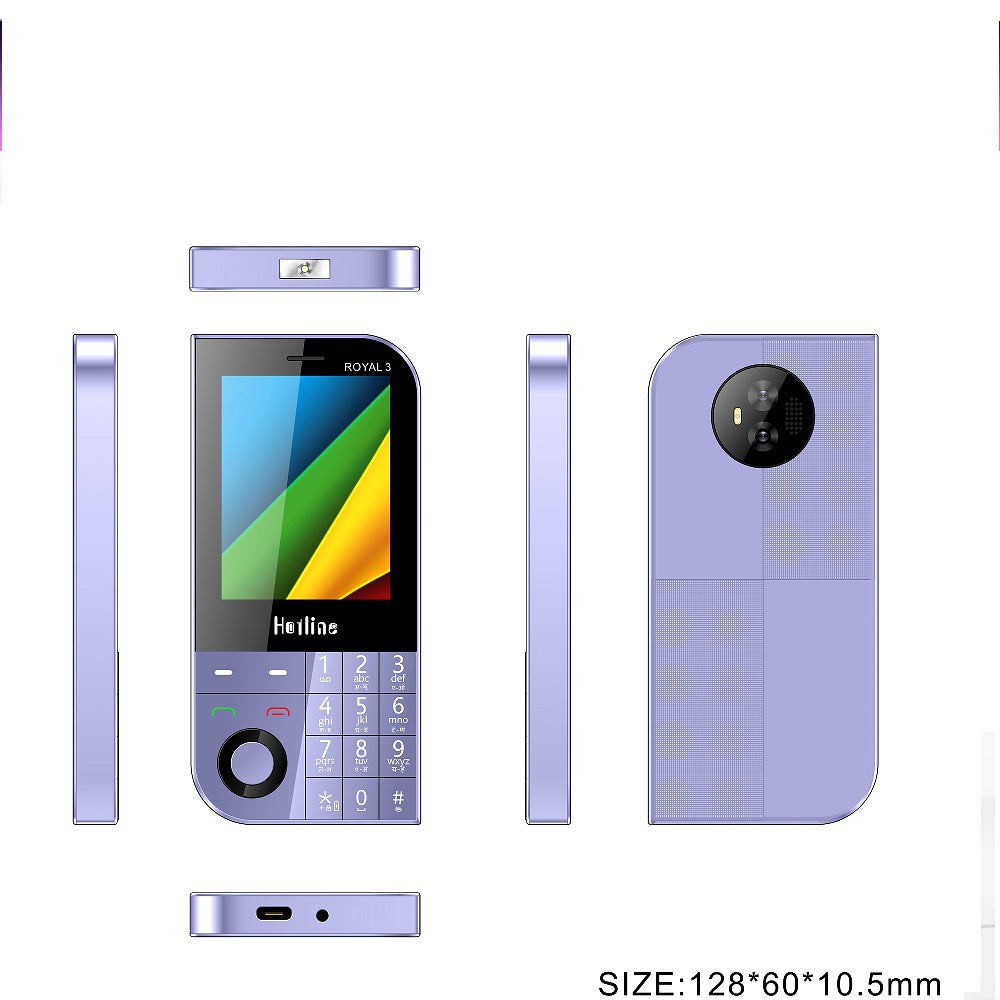 2024New Model Bulk Production2GGSM Large Screen2.81-inch button phone for elderly and students with long standby time