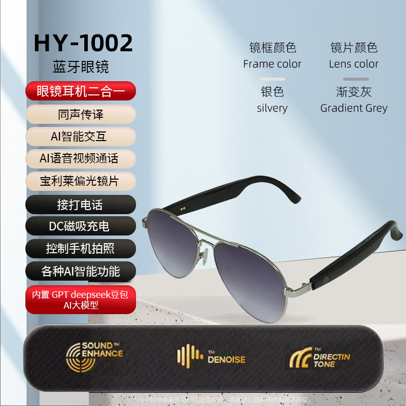 Direct Supply Intelligence ai Translation Bluetooth Glasses Temple Support145Real-time translation in multiple languages for listening to music and making calls