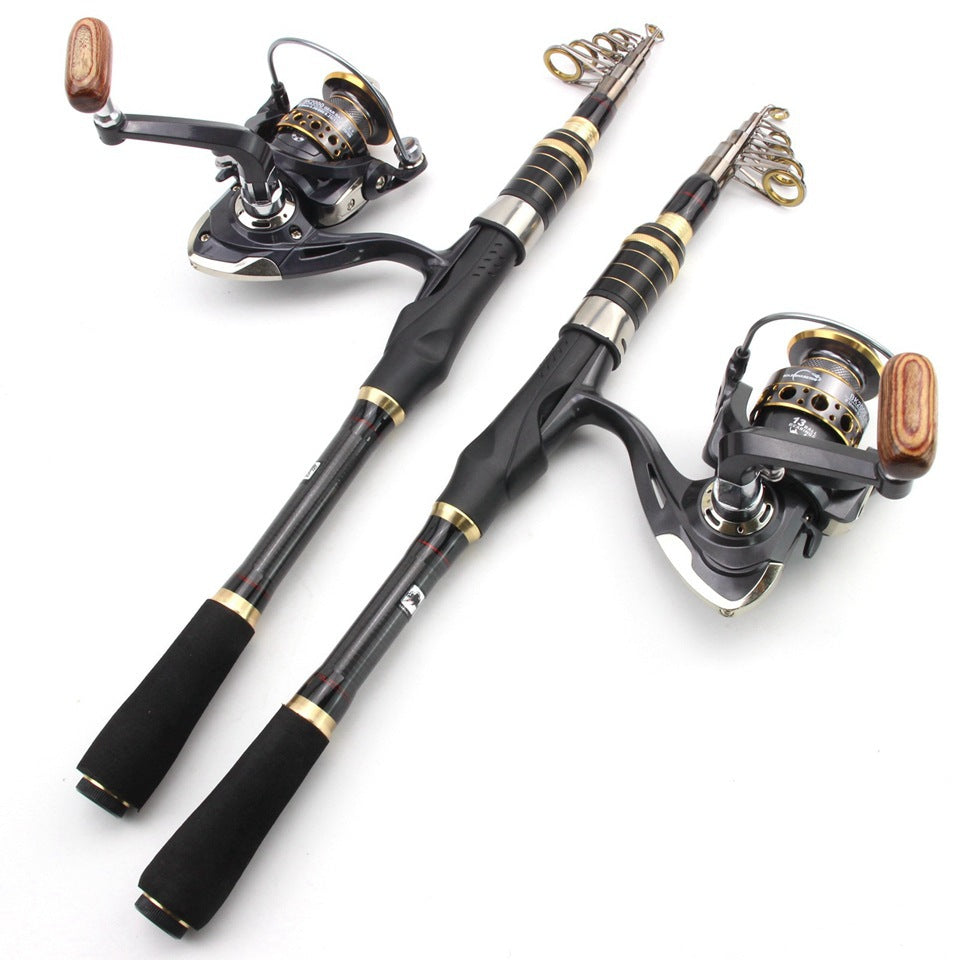Ultra-short Portable European Carp Fishing Set Fishing Gear Combination European and American Popular Fishing Rod Can Be Used FBA