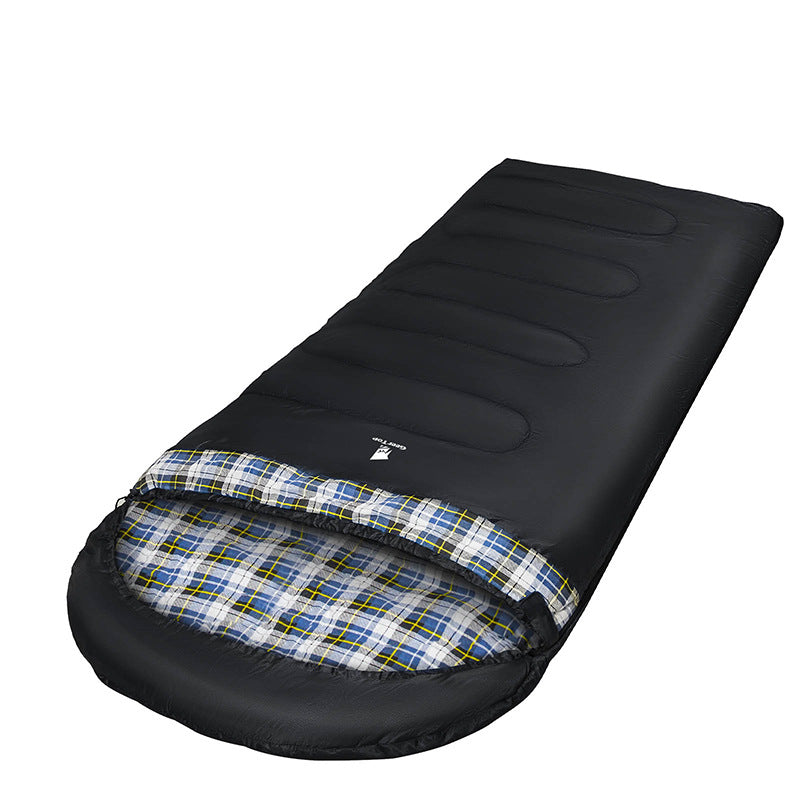 Winter Sleeping Bag Thickened and Widened Warm Quilt Envelope Style Outdoor Camping Adult Sleeping Bag2kg