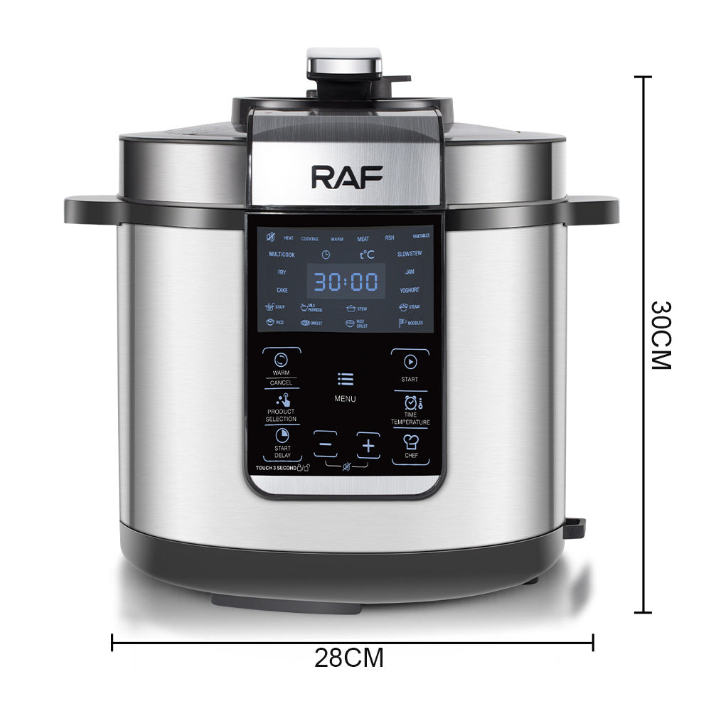 RAF European Standard Multifunctional Rice Cooker and Soup Pot with Lid Opening, Household Electric Pressure Cooker for Sauce Collection and Reservation, Rice Cooker and Pressure Cooker