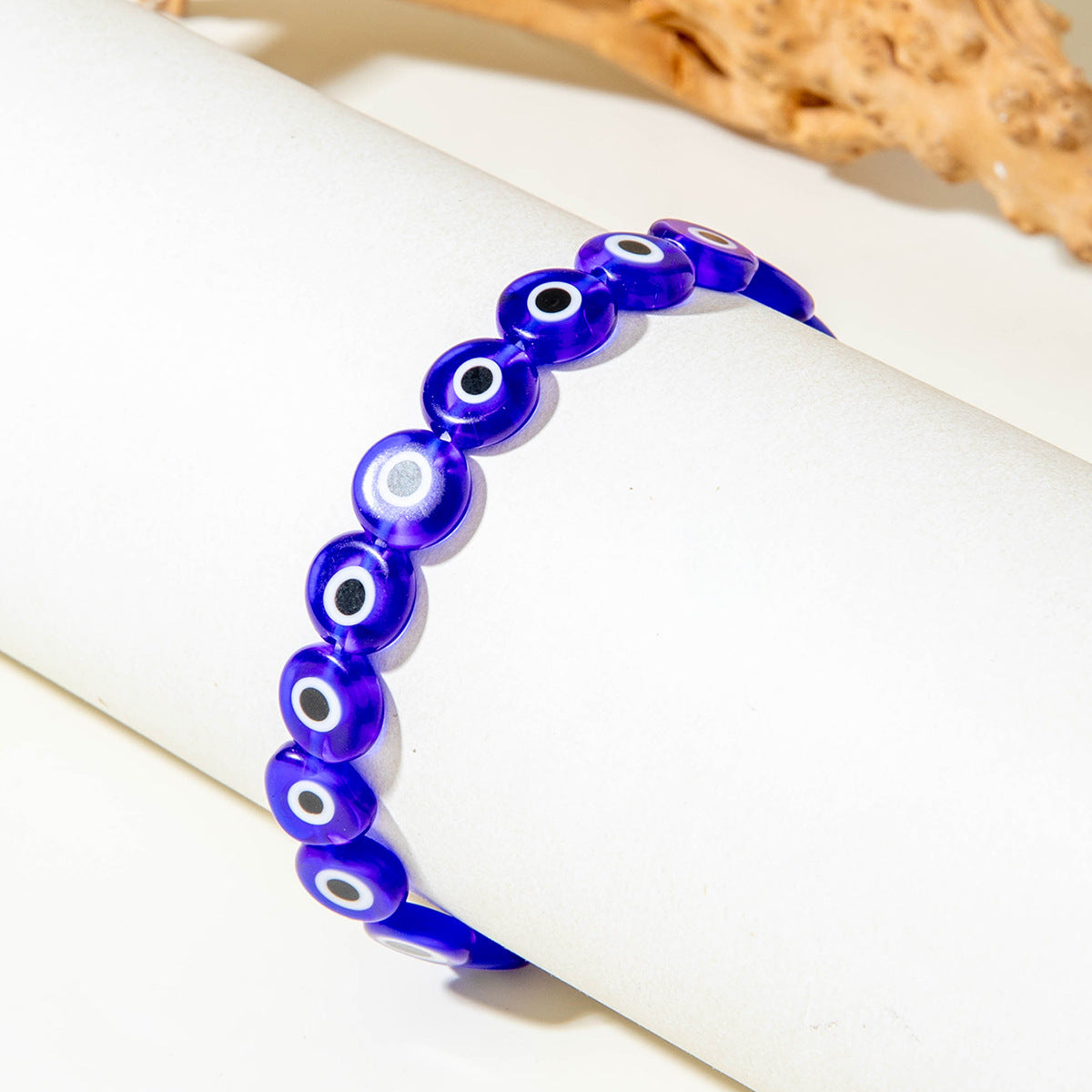 European and American Ornament Bohemian Devil's Eye Beaded Bracelet  Fashionable and Unique Eye Elastic Bracelet Wholesale