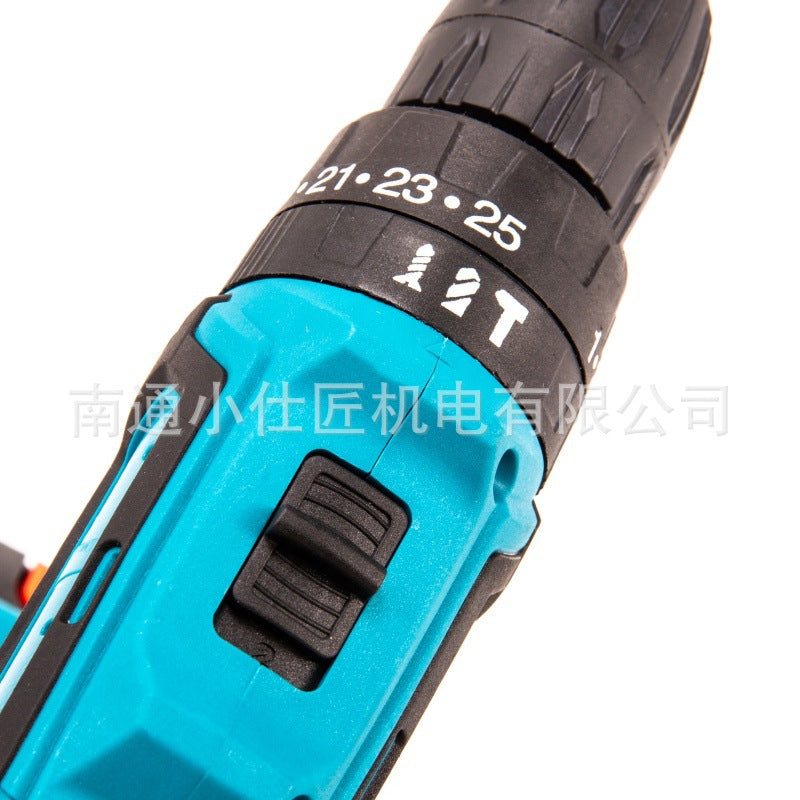 21v Cordless Drill Rechargeable Small Household Electric Screwdriver Pistol Drill Lithium Battery Tool Multi-Function Drilling Drill