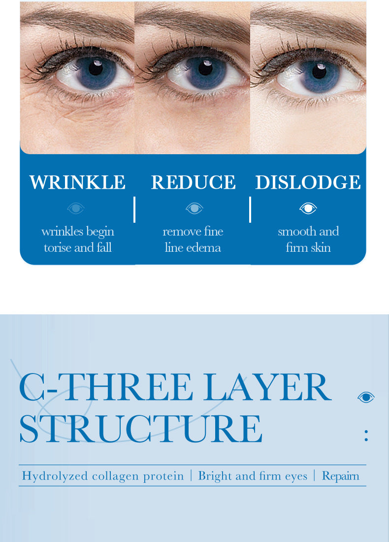 Collagen Butterfly Gel Eye Mask SADOER Improve Dark Circles and Eye Wrinkles Cross-Border Wholesale