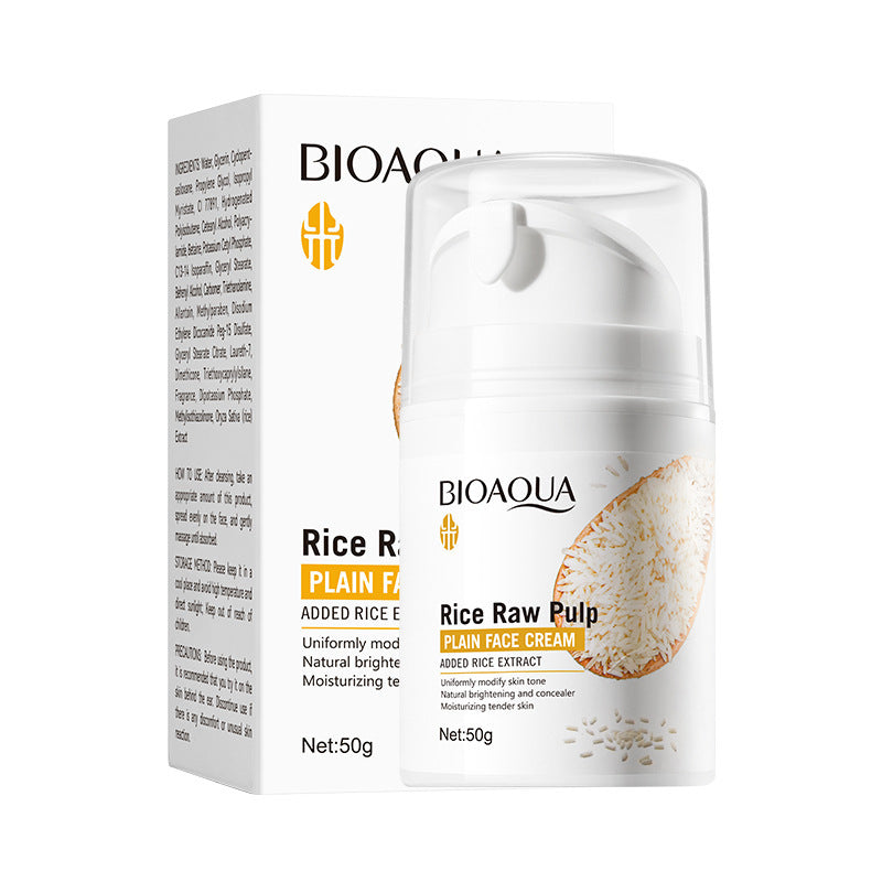 Full English Rice Skincare Set BIOAOUA Rice Puree Series Six-Piece Set Box  Wholesale