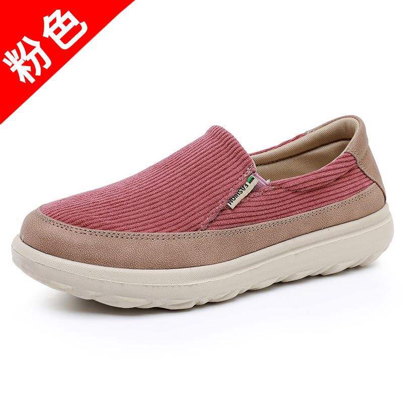 Old North Cloth Shoes Spring and Autumn Canvas Shoes Soft Sole Women's Casual Shoes for Mothers Middle-aged and Elderly Non-slip Breathable Slip-on Shoes