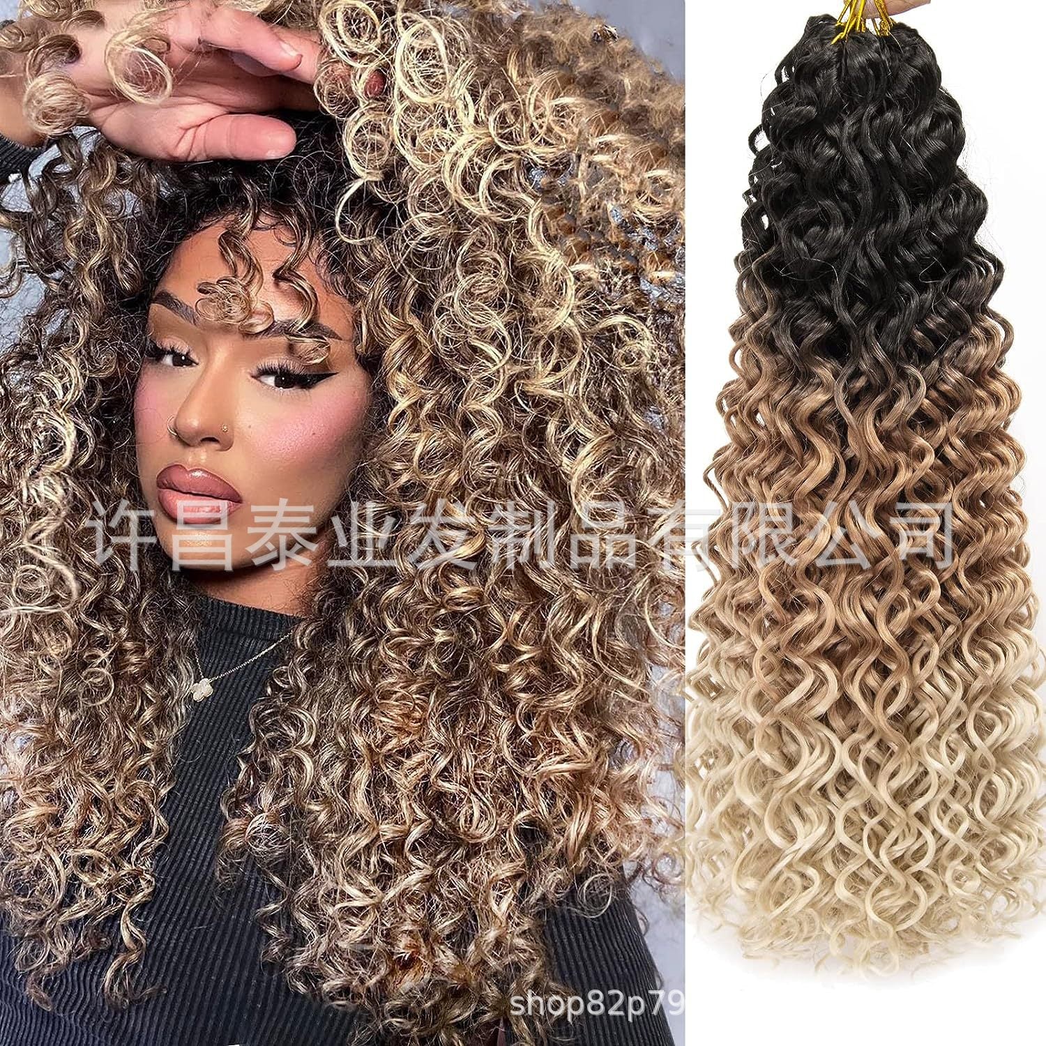 European and American Foreign Trade Cross-Border Wig African Curl Dreadlocks Crochet Hair GoGo Curl Crochet Hair Wig