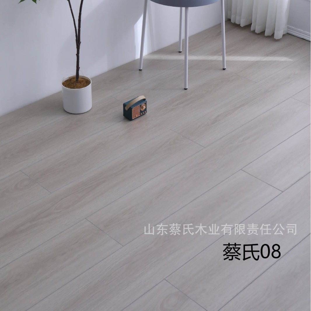 New Three-layer Solid Wood Composite Flooring ENF Grade Lock Flame Retardant Cream Style Natural Wood Style14mm Wear-Resistant Waterproof