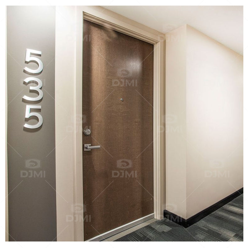 Customized Hotel Entrance Doors High Quality Hotel Guest Room Door 60min Fire Rated Wood Door