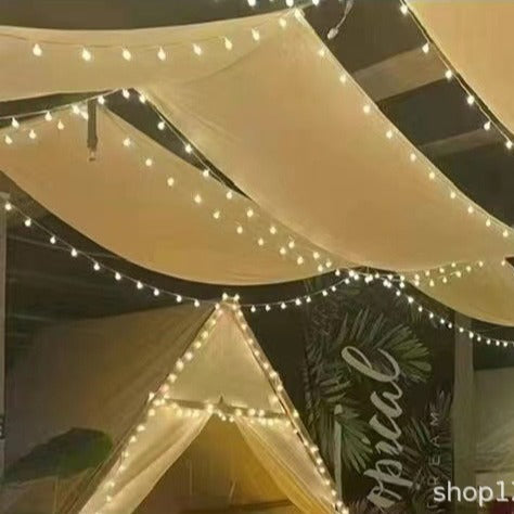 Indoor Camping Style Canopy Internet Celebrity Bar Cafe Atmosphere Decoration Fabric Long Strip Background Cloth Outdoor