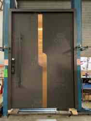 Villa Luxury Design Home Stainless Steel Entry Door Exterior Security Front Interior Door Modern Entrance Pivot Door for House