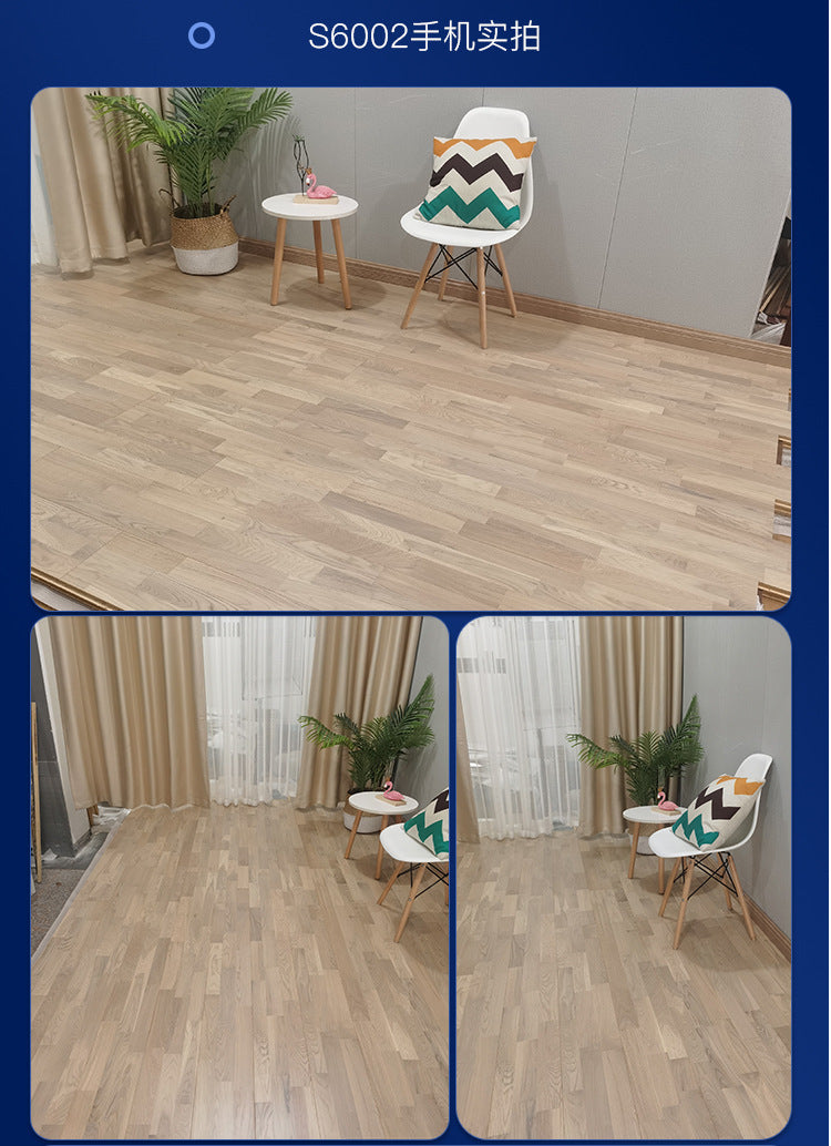 Door-to-Door Installation Old Three-Layer Large Board Pure Three-Layer Solid Wood Floor Oak Log3.0-4.0mm Underfloor Heating