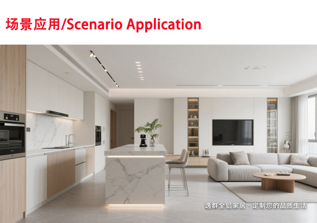 Custom Kitchen Cabinets Wall Cabinets Aluminum Alloy Modern Simple Waterproof Durable Home Combination Cabinets Overall