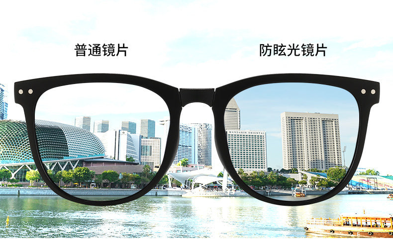 New Fashion Foldable Sunglasses for Women UV Protection Polarized Sunglasses Trendy Portable Full Frame Sun Glasses