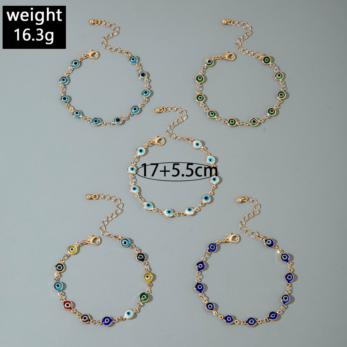 European and American Fashion Vintage Colorful Eye Bracelet Wholesale Personalized Demon Eye Bracelet