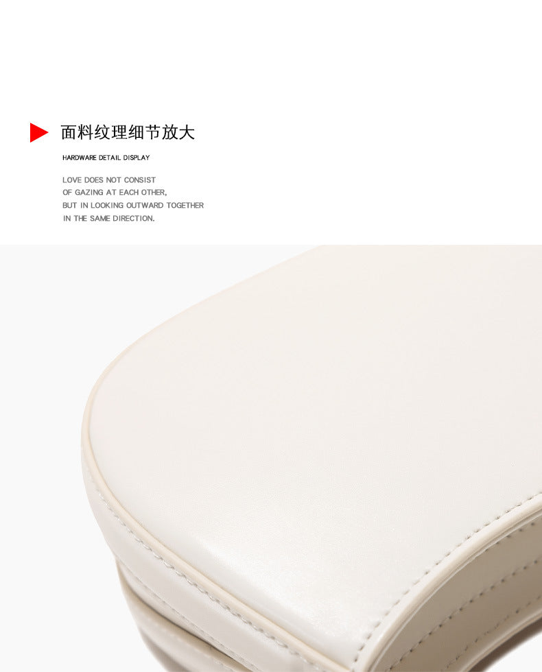 European and American Niche French Retro Underarm Fashion Women's Bag Light Luxury Simple Large Capacity Handbag Women's Single Shoulder Baguette Bag