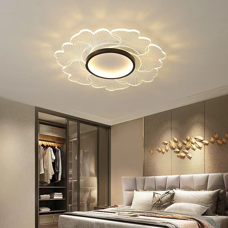 Nordic Flower Bedroom Light Ceiling Lamp Modern Simple Ultra-thin Round Lamp Creative Internet Celebrity Personality Lighting
