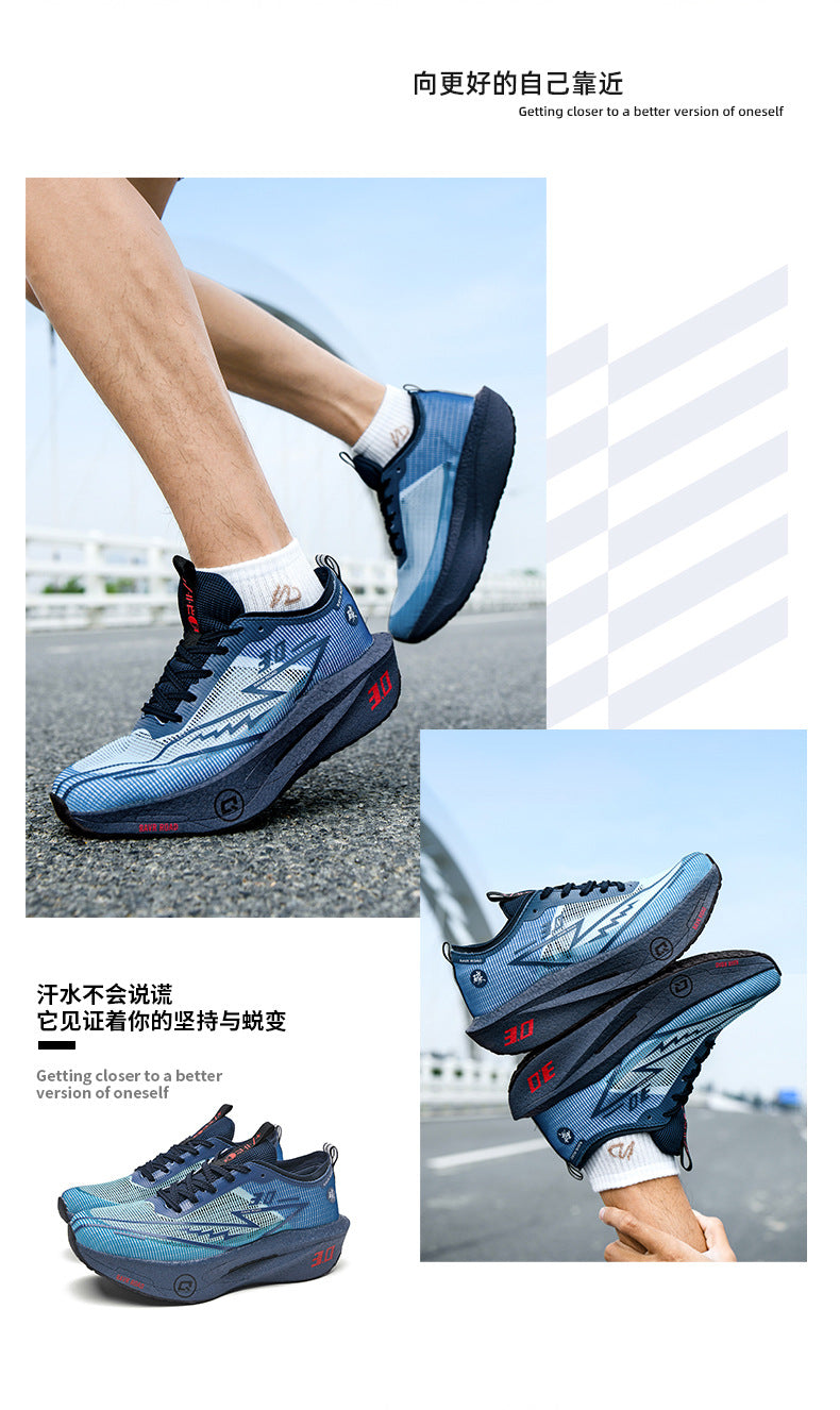 Summer New Hollow Breathable Lightweight Casual Sports Shoes with Super Soft Sole Carbon Plate Cushioning and Rebound for Fitness and Running