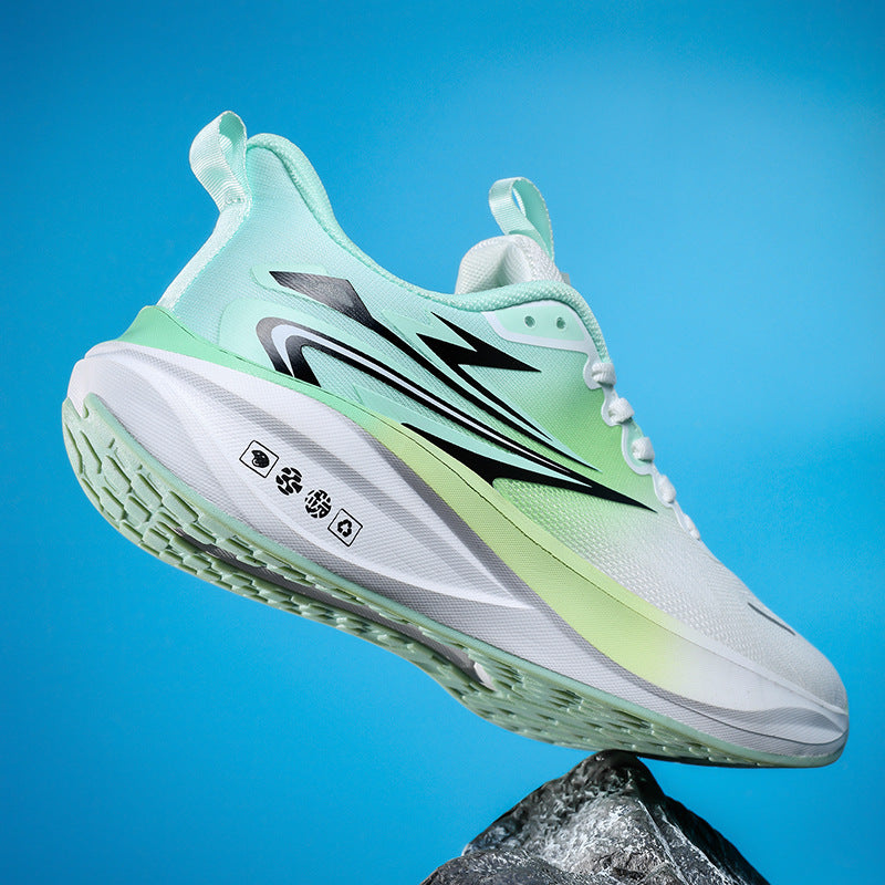 Summer New Fashion Trend Men's Casual Shoes High Elastic Cushioning Youth Running Shoes Jacquard Breathable Sports Shoes