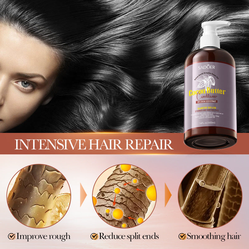 Cocoa Oil Smooth Conditioner SADOER Repair and Nourish Hair Conditioner Cross-Border Wholesale