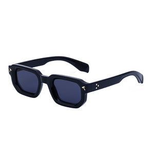 New European and American Fashion Square Frame Sunglasses for Men, Simple Personality Black Frame Glasses sunglasses