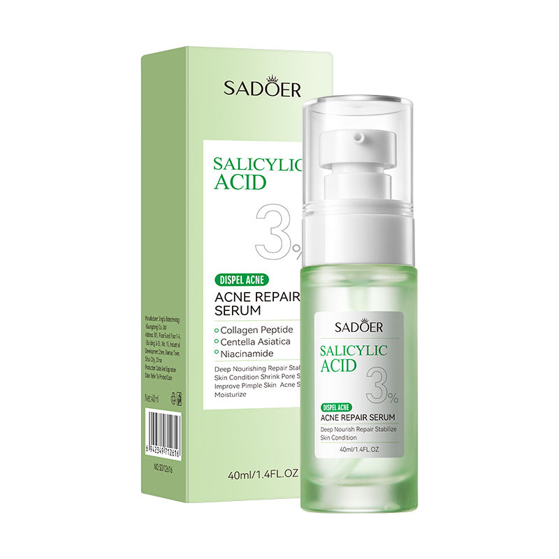 Full English Salicylic Acid Skincare Series SADOER Anti-acne Amino Acid Moisturizing and Hydrating Skin Care Products  Foreign Trade Approval