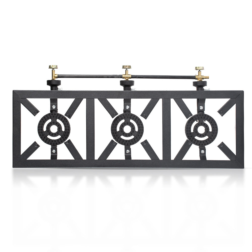 RAF Gas Stove Simple Household Liquefied Gas Tabletop Flameout Three Burners Easy-to-Clean Gas Stove R.8502