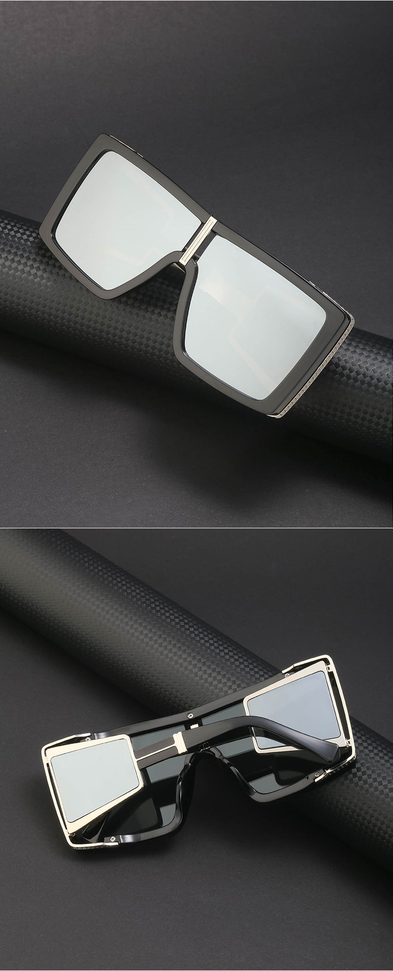 New Steampunk Style Sun Protection Sunglasses for Women, Full Coverage, Men's Trendy European and American Wholesale