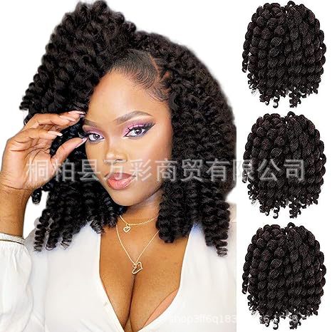 Cross-border Wigs for European and American Women WandCurl Foreign Trade Curly Hair Braids In Stock Wholesale Screw Curl Bangs Lazy Style