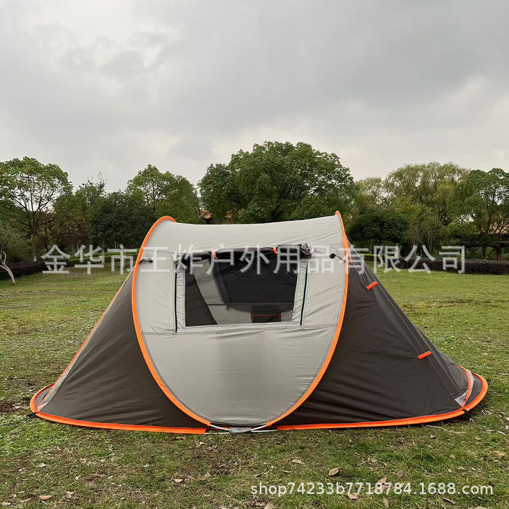 Hot-Selling Fully Automatic Hand-Pull Quick-Open Tent Travel Tent Camping Windproof Rainproof Sunproof Tent