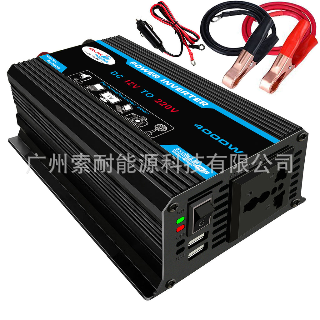 300W Vehicle Inverter12V Turn220V Double USB Mouth car power inverte Without display
