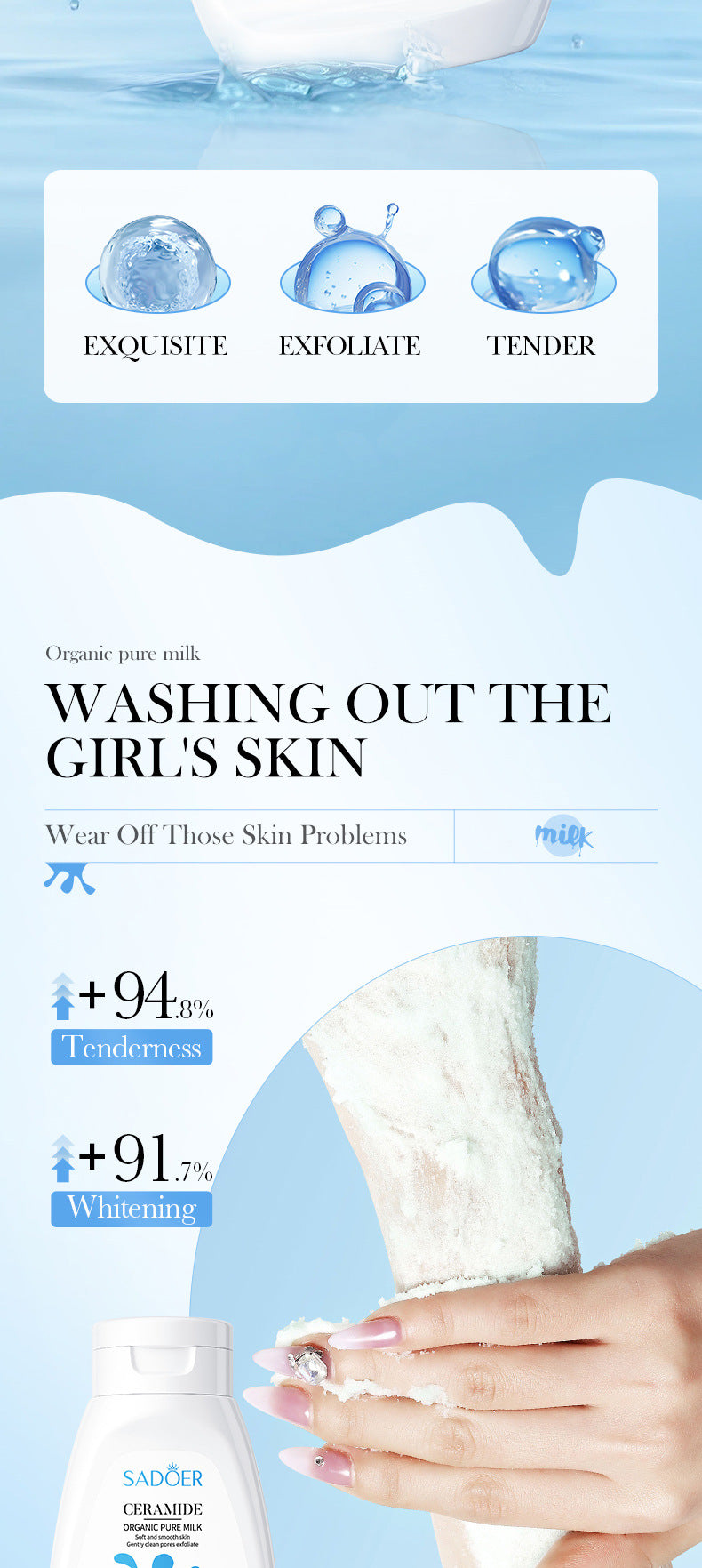 Full English Bath Salts430gSADOER Aloe Vera Milk Cleansing and Rejuvenating Body Scrub  Wholesale