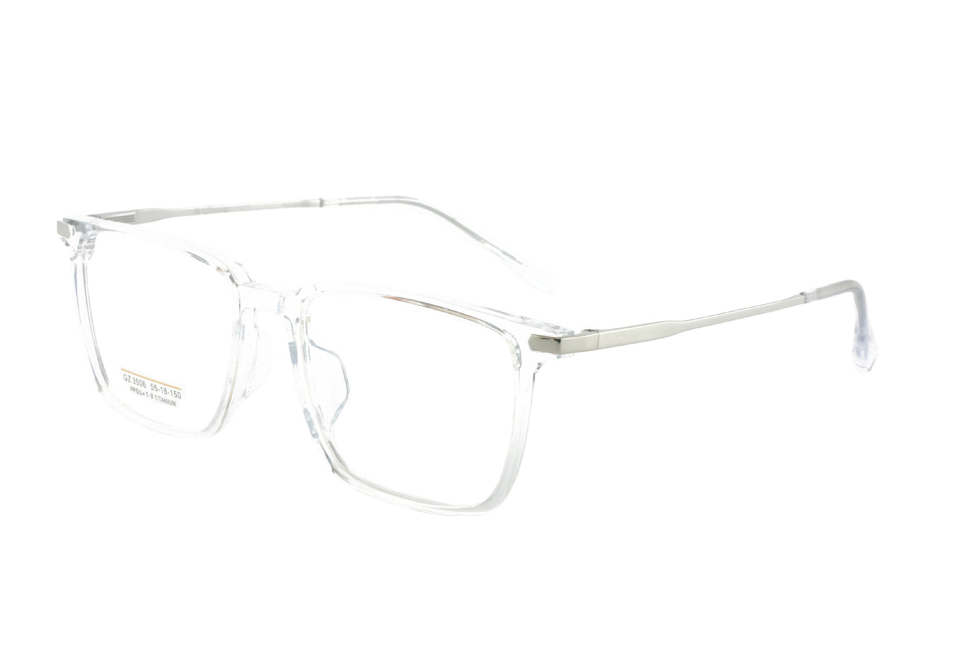 Commuting Casual Glasses Frame Half Titanium Men's Women's Glasses Frame Plain Frame Metal Frame Myopia Versatile Large Frame