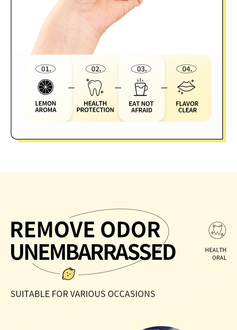 Full English Mouthwash Box Set SADOER Disposable Portable Oral Cleaning Care  Foreign Trade Wholesale