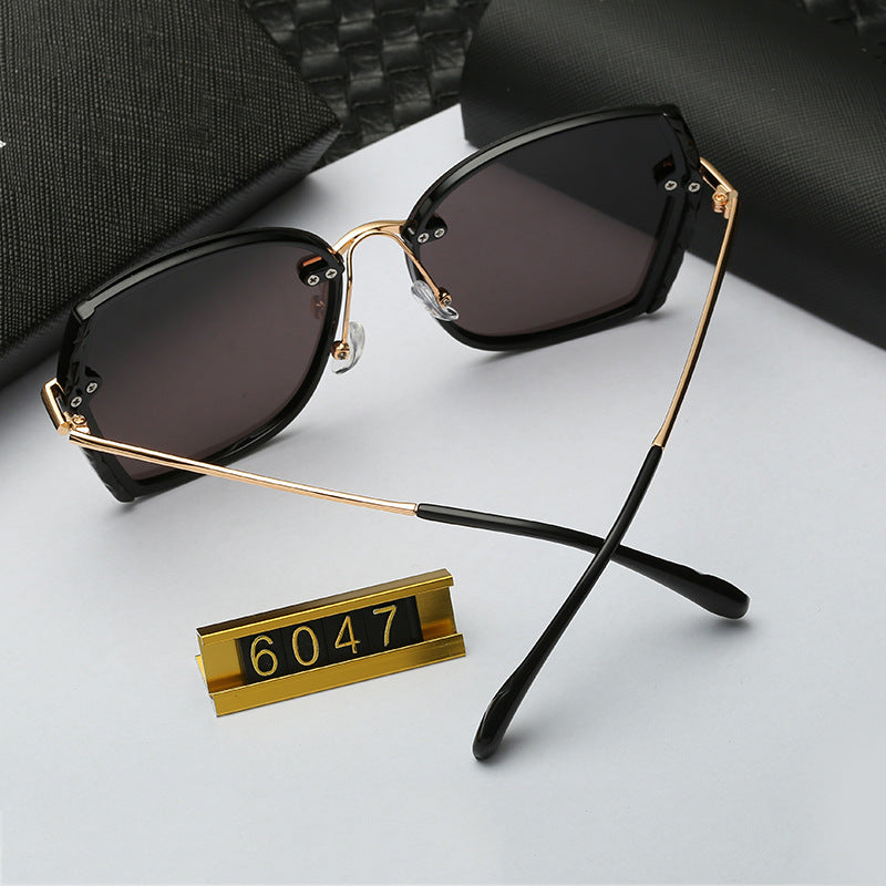 Polarized Driving Anti-Glare Sunglasses for Women Fashionable Internet Celebrity Style Frameless Sunglasses Trendy Korean Version Sunglasses