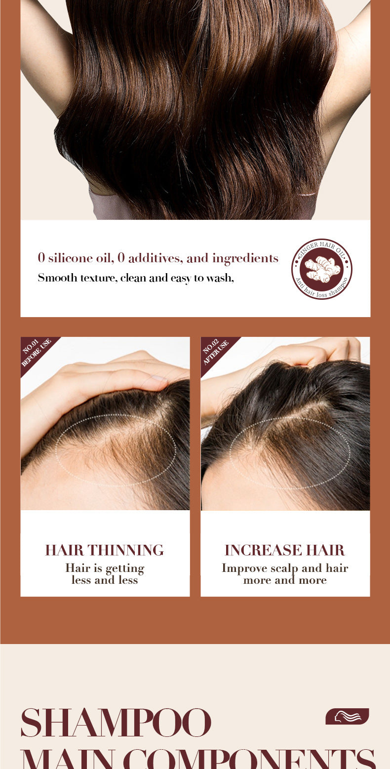 Full English Ginger Anti-Hair Loss Shampoo500ml SADOER Plant Shampoo  Wholesale