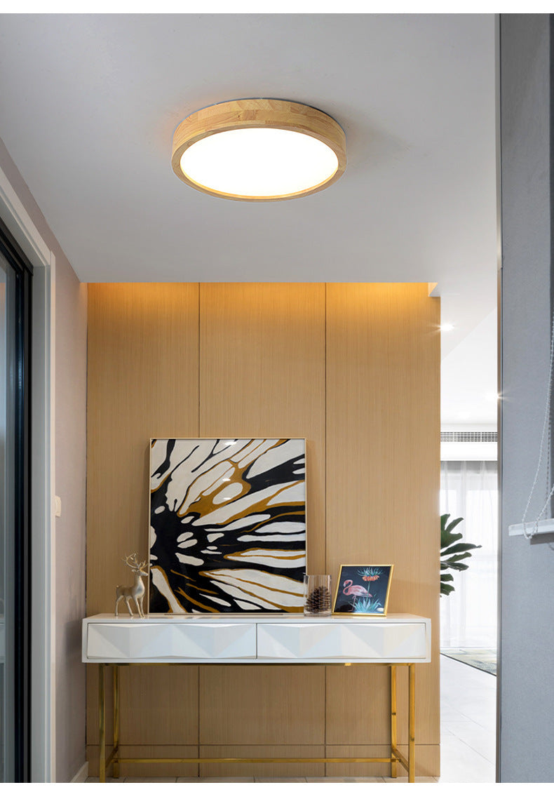 Solid Wood Bedroom Ceiling Light led Modern Simple Walnut Wood Room Lamp Creative Living Room Lamp Home Atmosphere Wholesale