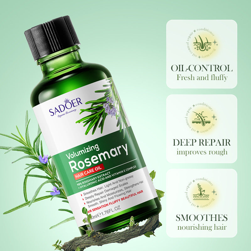 Rosemary Hair Care Essential Oil SADOER  foreign trade wholesale of essential oils for improving dry and frizzy hair