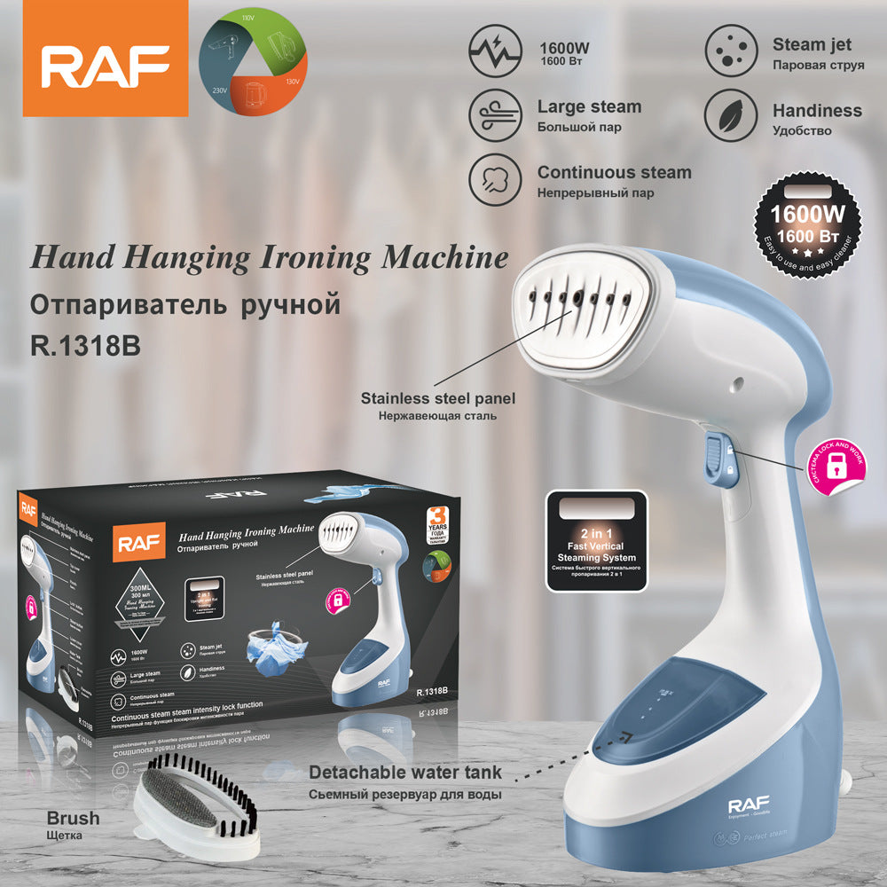 RAF EU Standard Handheld Electric Iron Steam Small Household Garment Steamer Mini Ironing Machine Garment Steamer Iron