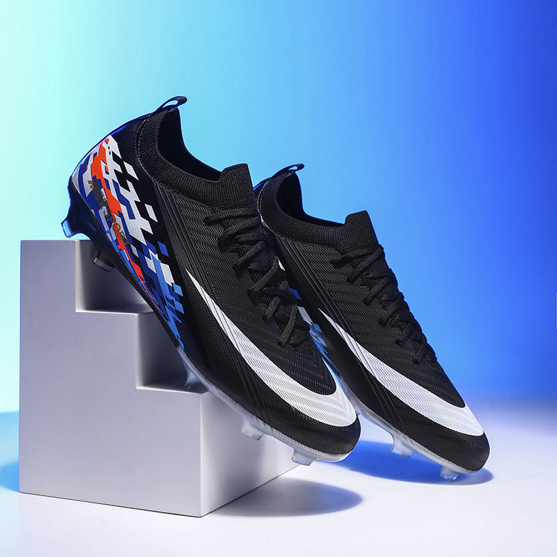 New Large Size Long Spike Football Shoes Low Top Youth Competition Training Student Football Sports Shoes