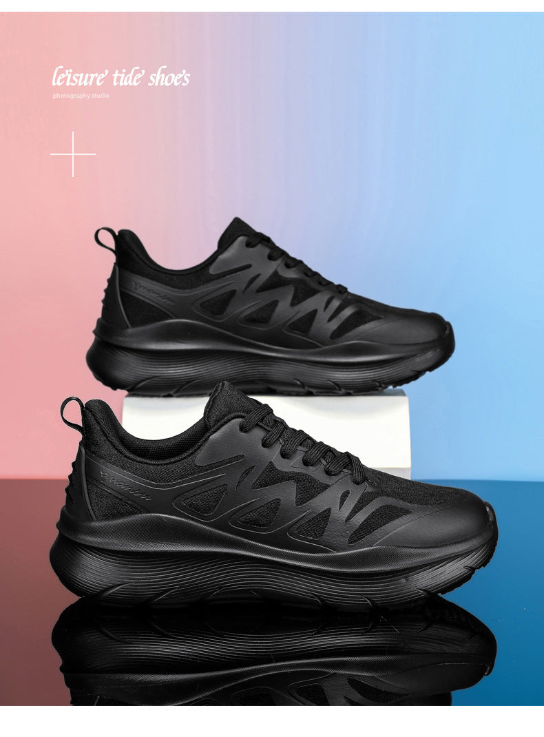 Autumn Live Streaming Cushioned Running Shoes Versatile Trendy Shoes Men's Shoes Women's Shoes Large Size Lightweight Sports Shoes Lightweight Cushioned