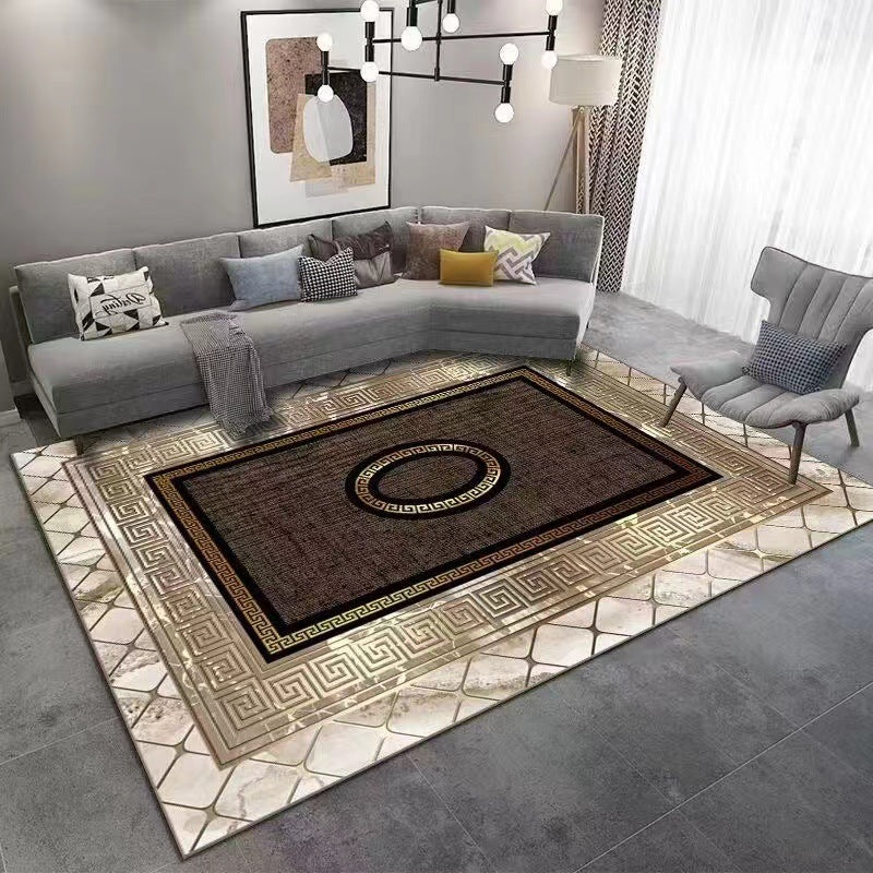 Wholesale Crystal Velvet Light Luxury Carpet Living Room Sofa Coffee Table Mat Modern Bedroom Carpet Home Full Carpet