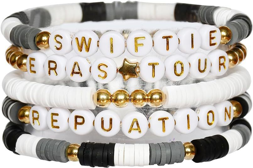 Taylor Music Jewelry Bracelet for Women Versatile High-End Bohemian Accessories SWIFTIE Alphabet Soft Clay Bracelet