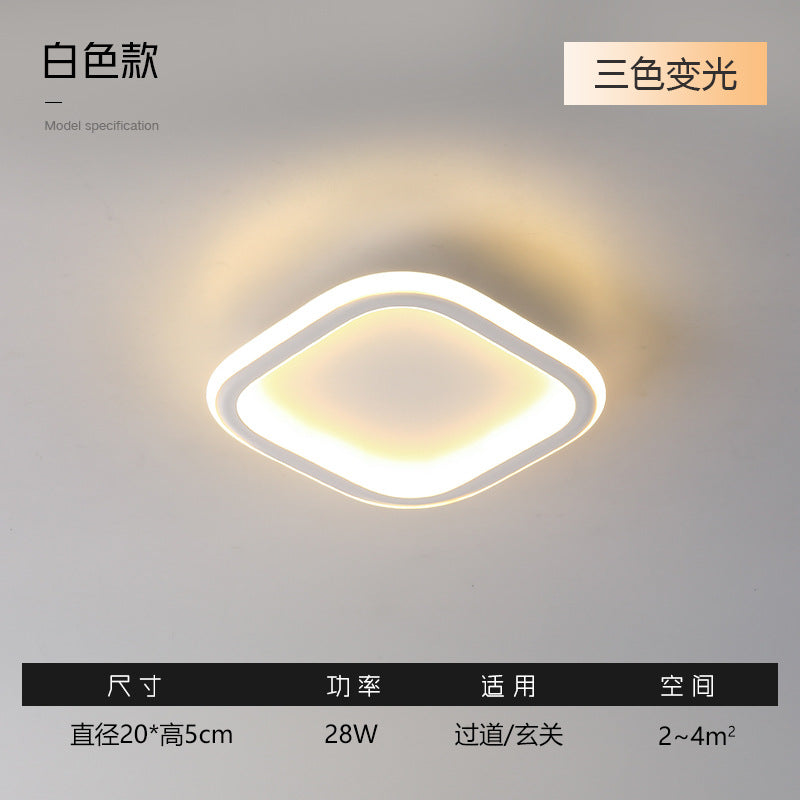 Nordic Corridor Entrance Hallway Light Simple Modern Creative Cloakroom Light led Balcony Small Ceiling Light Fixture