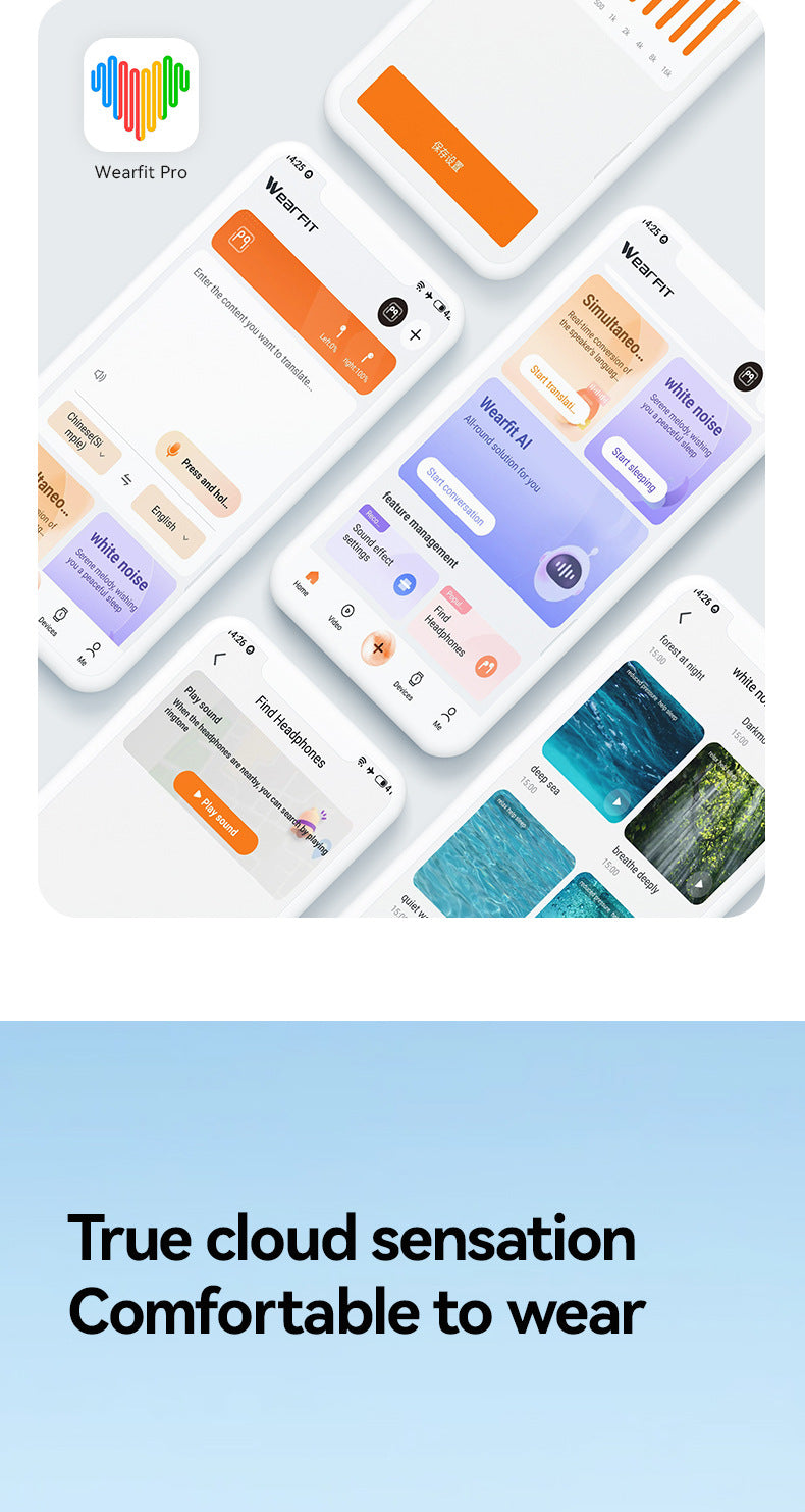 M118New AI Translation Long Battery Life Over-Ear Headphones Non-In-Ear Private Model Noise Cancelling Wireless Bluetooth Headphones