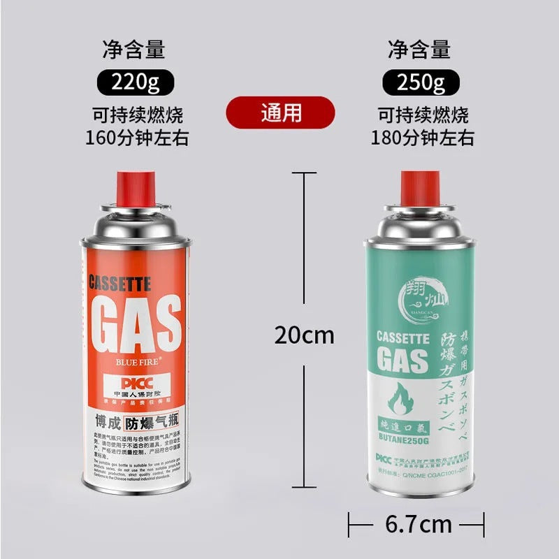 Wholesale Camping Canister Stove Small Gas Tank Flame Gun Outdoor Gas Stove Long Butane Empty Tank Liquefied Gas Bottle